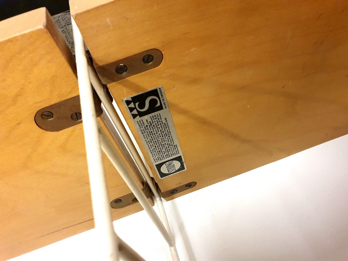 Vintage wandrek / wandsysteem van Nisse Strinning voor String AB – Zweden gemaakt in de jaren 60 - Afbeelding 4