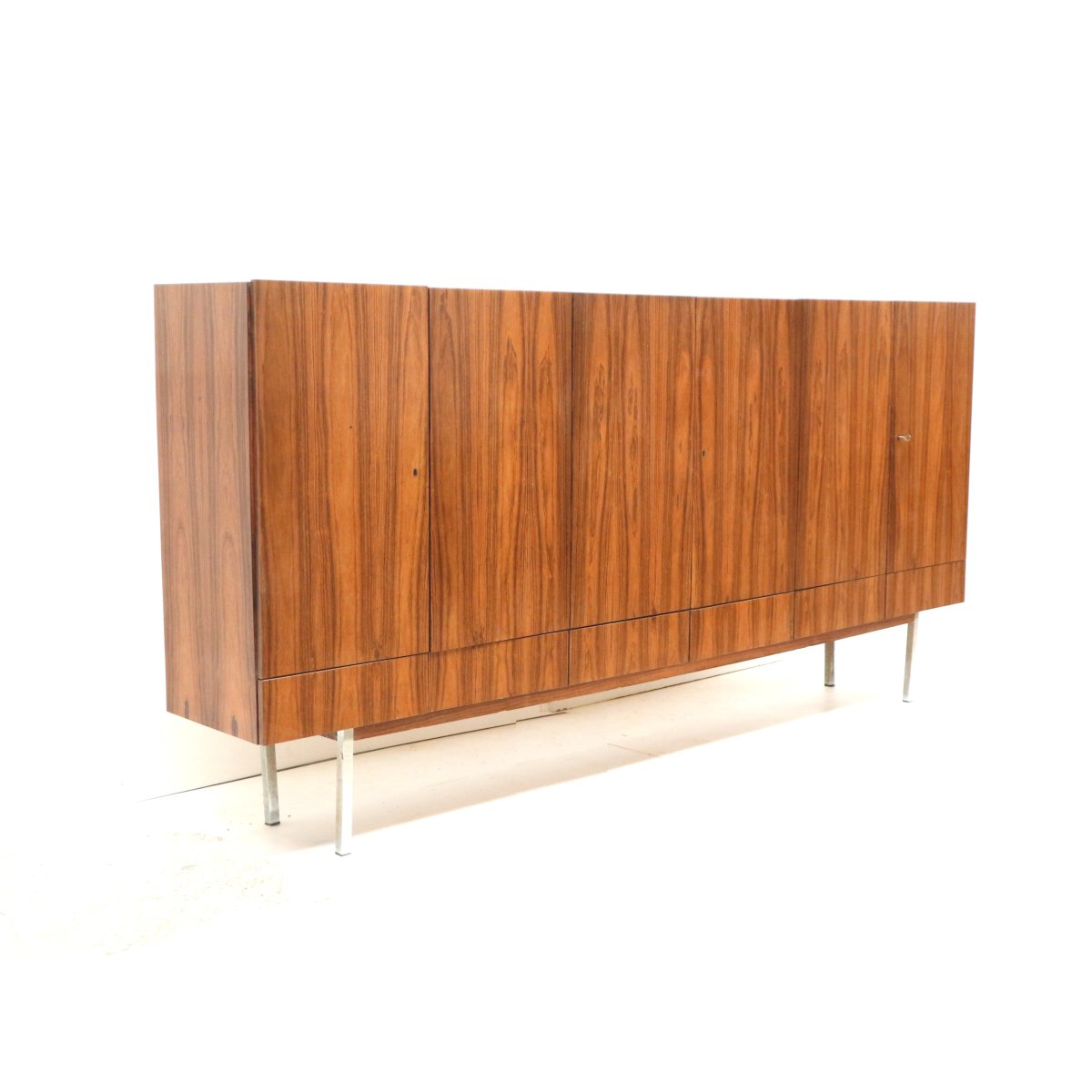 Groot vintage palissander dressoir met 6 deuren uit de jaren ’60 - Afbeelding 5