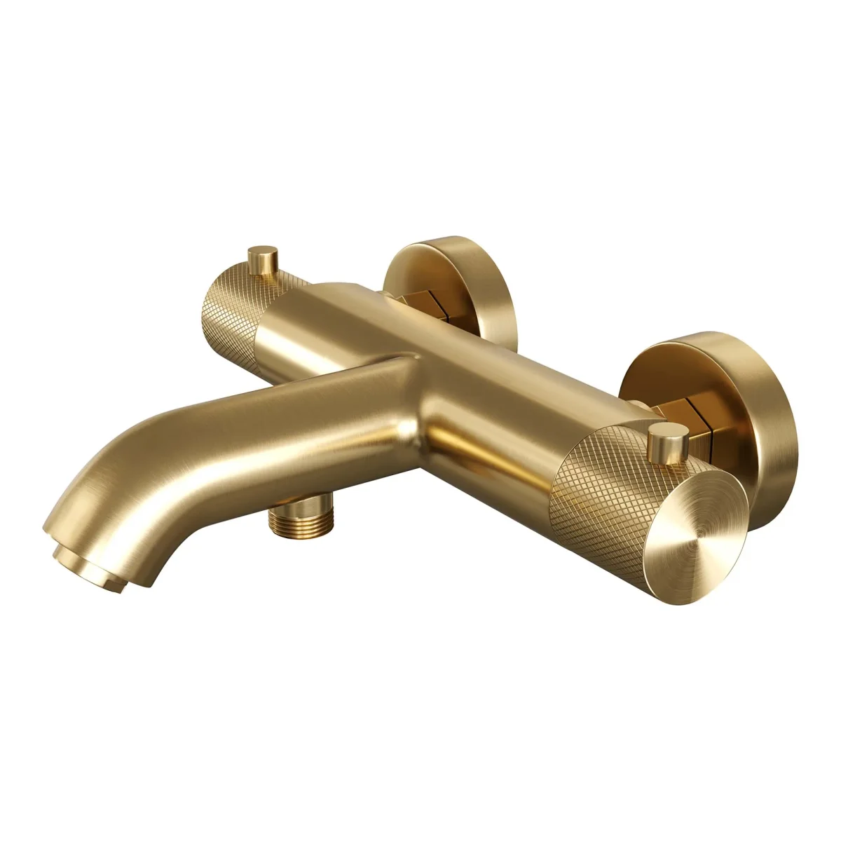Brauer Gold Carving thermostatische badkraan goud geborsteld PVD set 4 - Afbeelding 8
