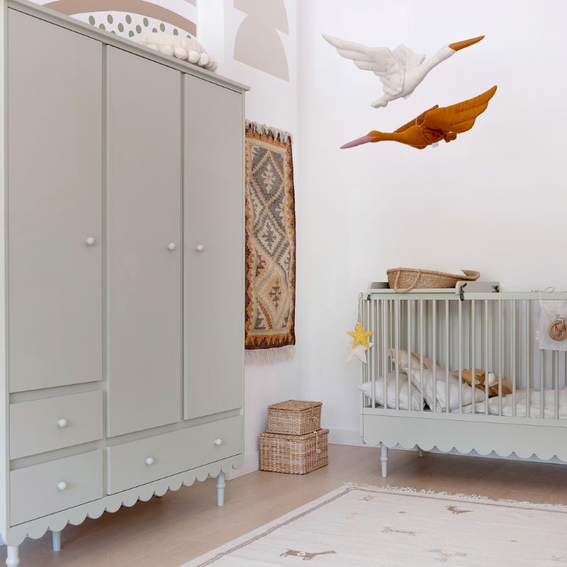 3 deurs kinderkamer kledingkast Babushka - Afbeelding 8