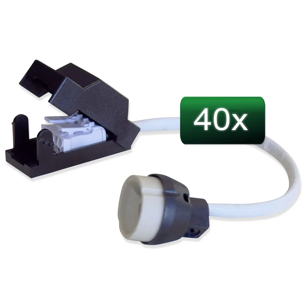 40x GU10 Lamphouder Fitting 230V 50W | Extra handige klemverbinding - Afbeelding 2