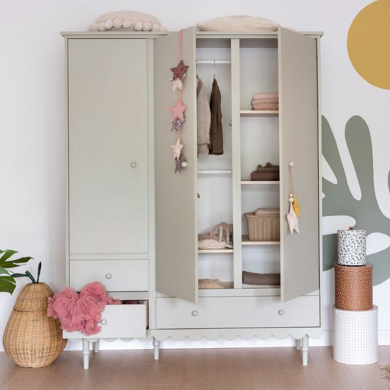 3 deurs kinderkamer kledingkast Babushka - Afbeelding 7