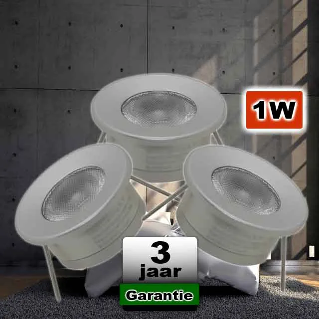 Mini Ledspots slaapkamer 12VDC 1W - Afbeelding 2