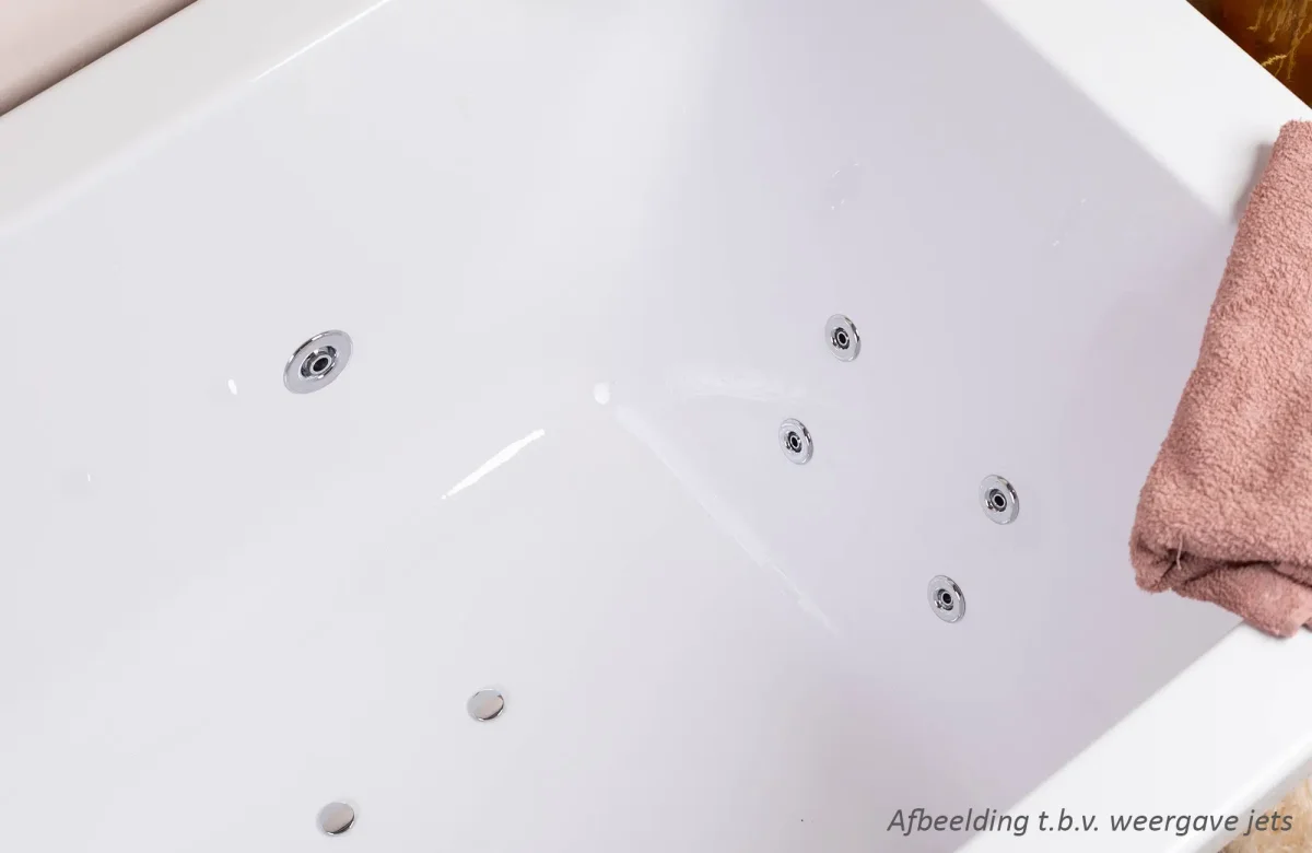 WISA Leto bubbelbad 180×80 cm met RB2 whirlpool wit - Afbeelding 5