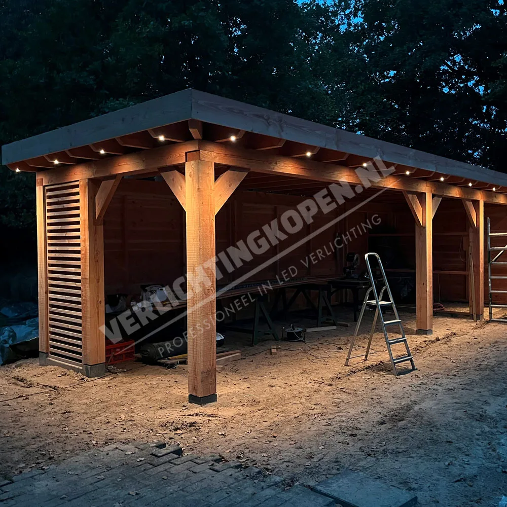 Kleine mini Led spot zwart inbouw voor Veranda Overkapping – Dimbaar – Afstandsbediening – Zigbee - Afbeelding 3