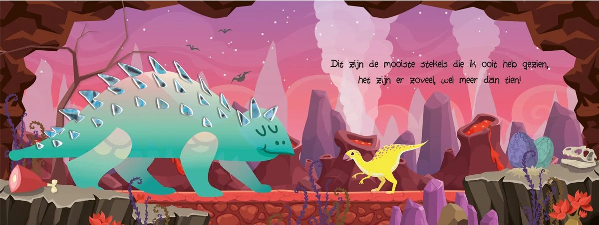 KartonBoekje - Kijk en Voel - Dinosaurussen - Lantaarn Publisher - Afbeelding 4