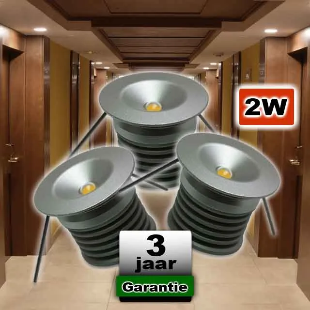 Hal / Gang Ledspot Verlichting 2W 4000K - Afbeelding 2